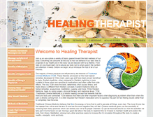 Tablet Screenshot of healingtherapist.com